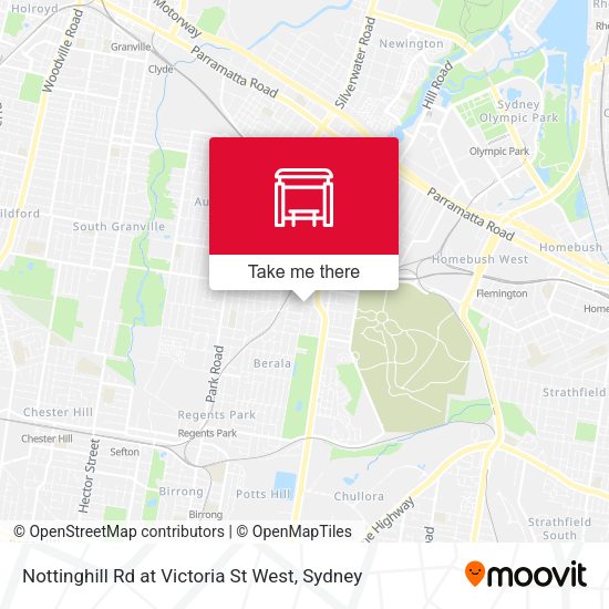 Nottinghill Rd at Victoria St West map