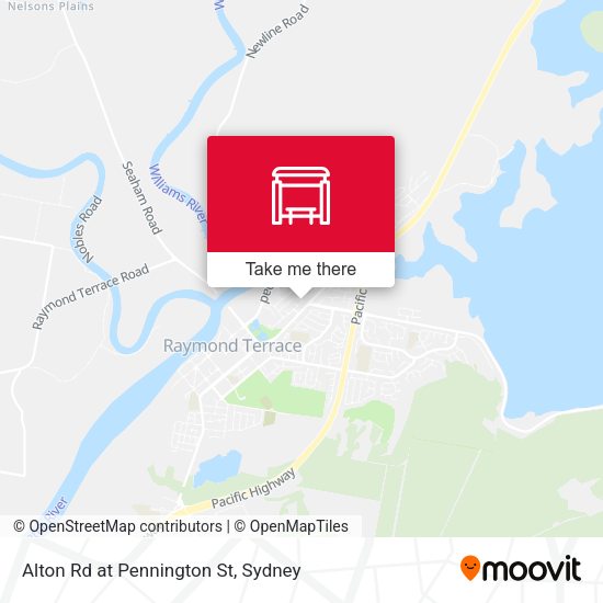 Alton Rd at Pennington St map