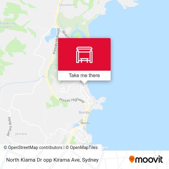 North Kiama Dr opp Kirama Ave map