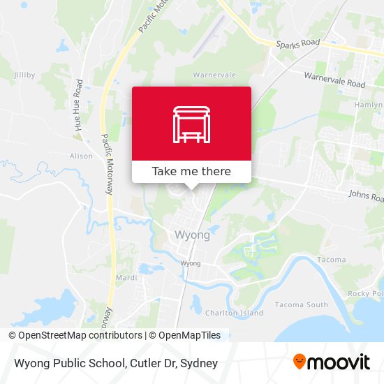 Wyong Public School, Cutler Dr map