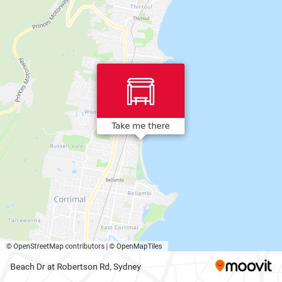 Beach Dr at Robertson Rd map