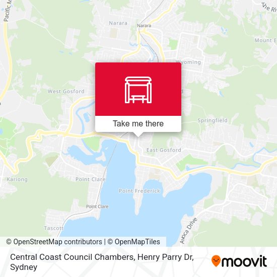 Central Coast Council Chambers, Henry Parry Dr map