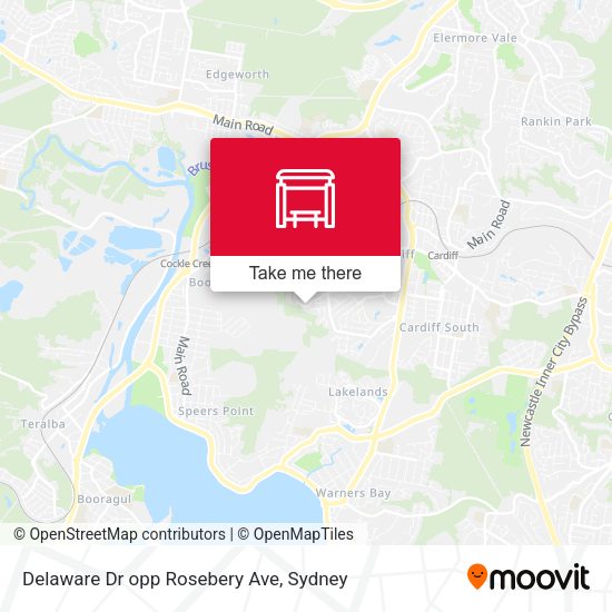 Delaware Dr opp Rosebery Ave map