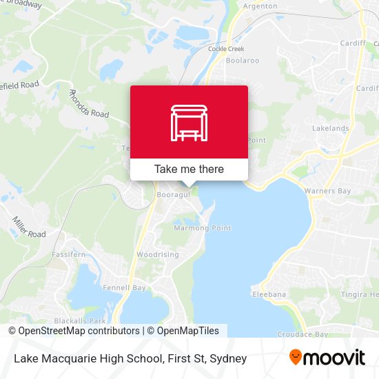 Lake Macquarie High School, First St map