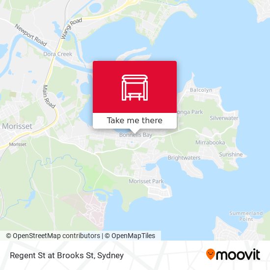 Regent St at Brooks St map