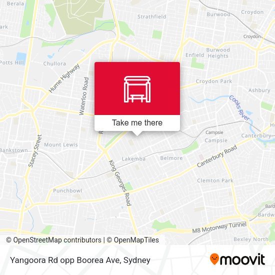 Yangoora Rd opp Boorea Ave map