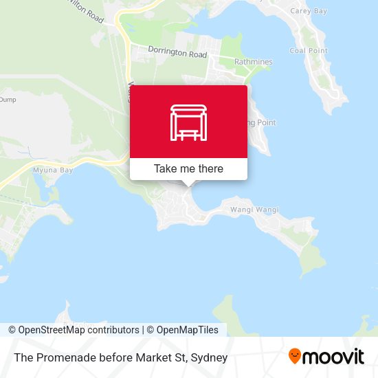 The Promenade before Market St map