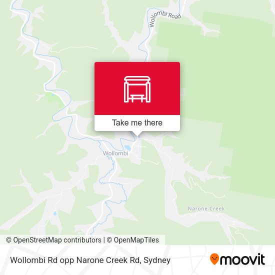 Wollombi Rd opp Narone Creek Rd map
