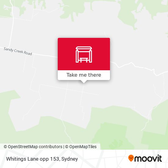 Whitings Lane opp 153 map