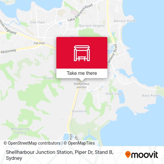 Shellharbour Junction Station, Piper Dr, Stand B map