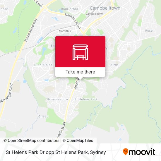 St Helens Park Dr opp St Helens Park map