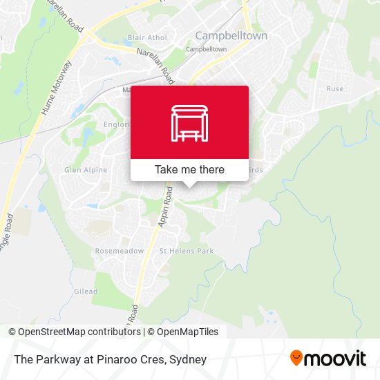 The Parkway at Pinaroo Cres map