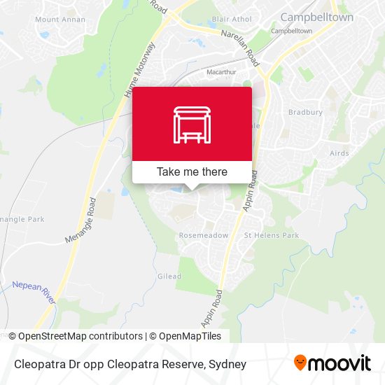 Cleopatra Dr opp Cleopatra Reserve map