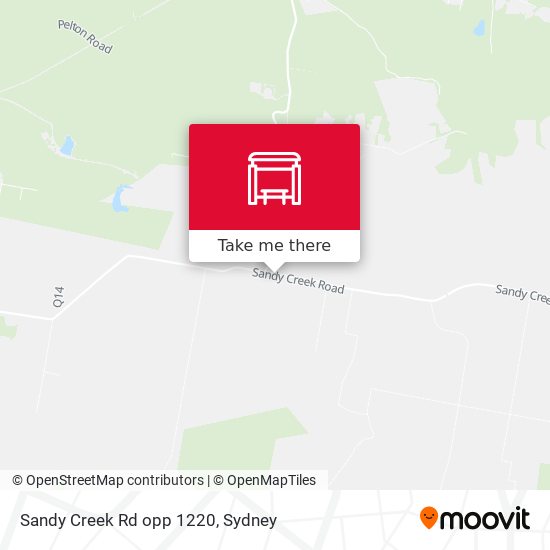 Sandy Creek Rd opp 1220 map