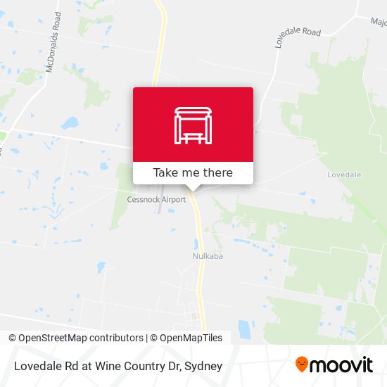 Lovedale Rd at Wine Country Dr map