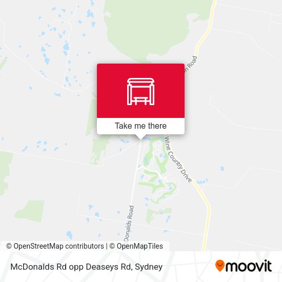 McDonalds Rd opp Deaseys Rd map