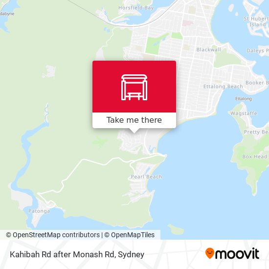 Kahibah Rd after Monash Rd map