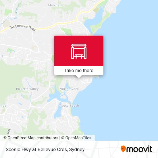 Scenic Hwy at Bellevue Cres map