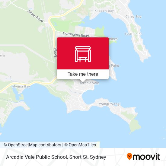 Arcadia Vale Public School, Short St map