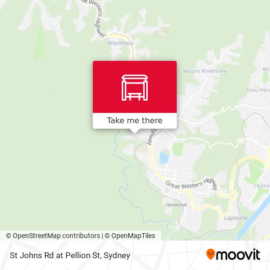 St Johns Rd at Pellion St map
