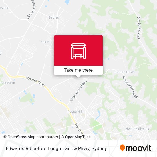 Edwards Rd before Longmeadow Pkwy map