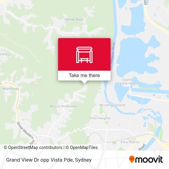 Grand View Dr opp Vista Pde map
