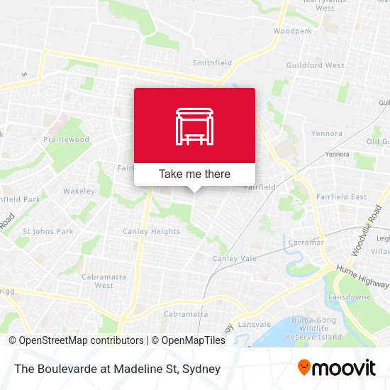 The Boulevarde at Madeline St map