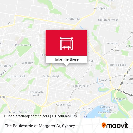 The Boulevarde at Margaret St map