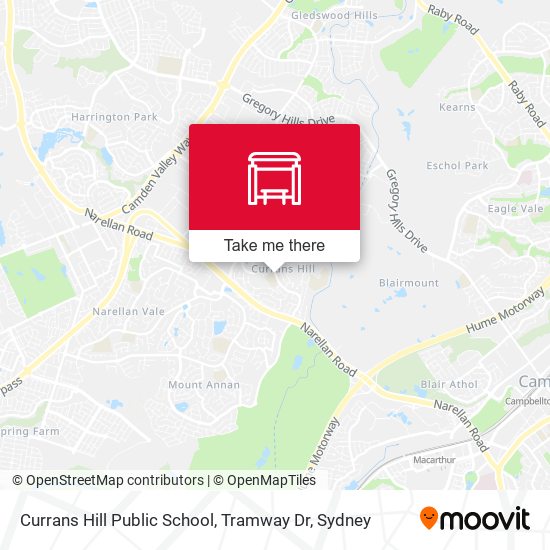 Currans Hill Public School, Tramway Dr map