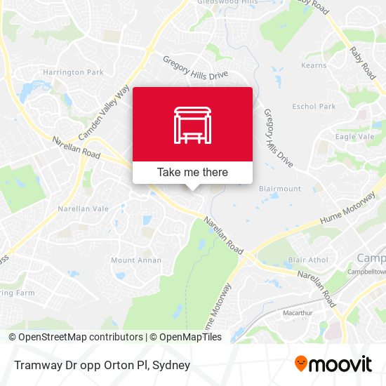 Tramway Dr opp Orton Pl map