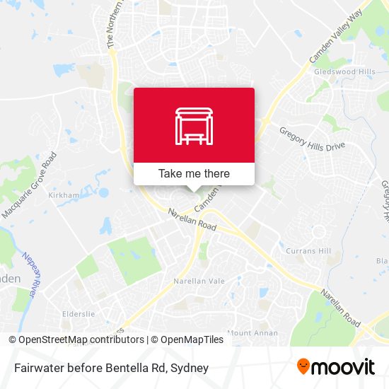 Fairwater before Bentella Rd map