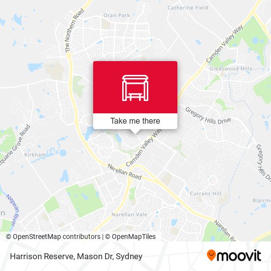 Harrison Reserve, Mason Dr map