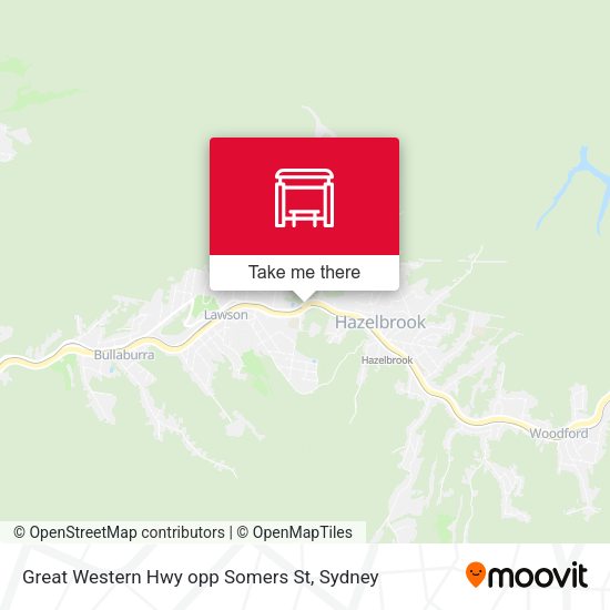 Great Western Hwy opp Somers St map