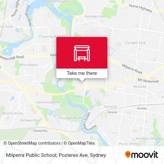 Milperra Public School, Pozieres Ave map
