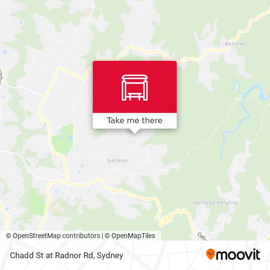 Chadd St at Radnor Rd map