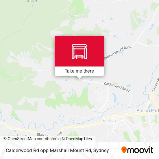 Calderwood Rd opp Marshall Mount Rd map