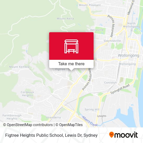Figtree Heights Public School, Lewis Dr map