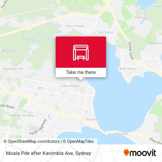 Moala Pde after Kanimbla Ave map