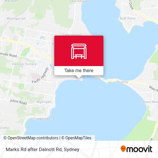 Marks Rd after Dalnott Rd map