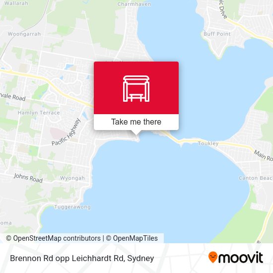 Brennon Rd opp Leichhardt Rd map