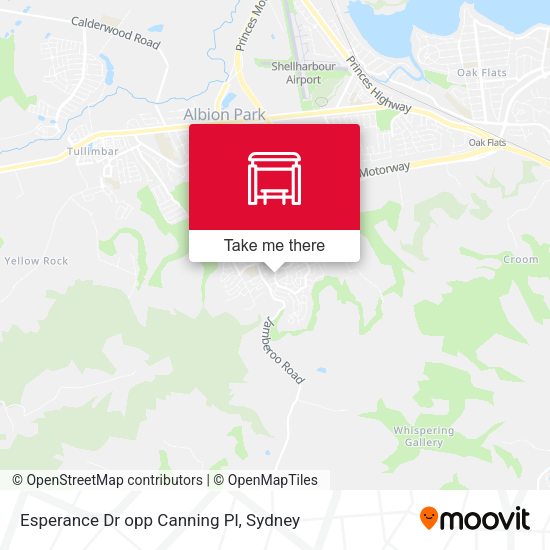 Esperance Dr opp Canning Pl map