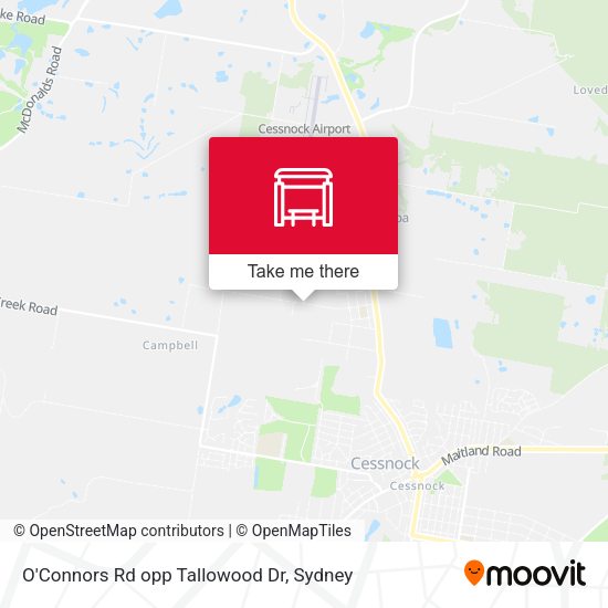 O'Connors Rd opp Tallowood Dr map