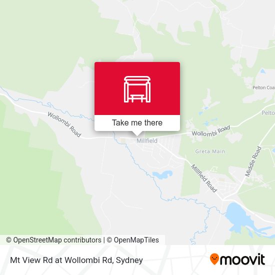 Mt View Rd at Wollombi Rd map