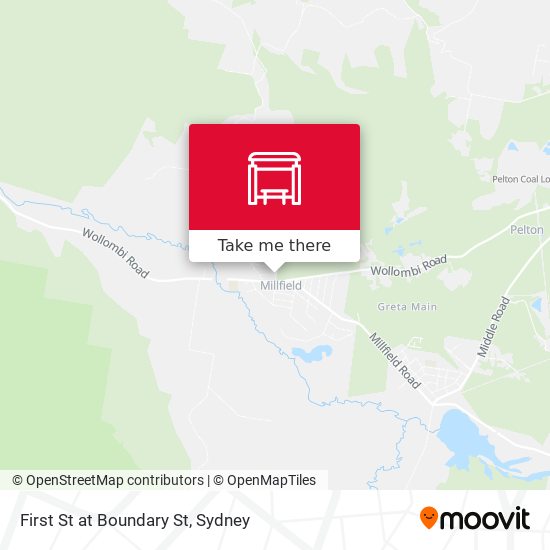 First St at Boundary St map