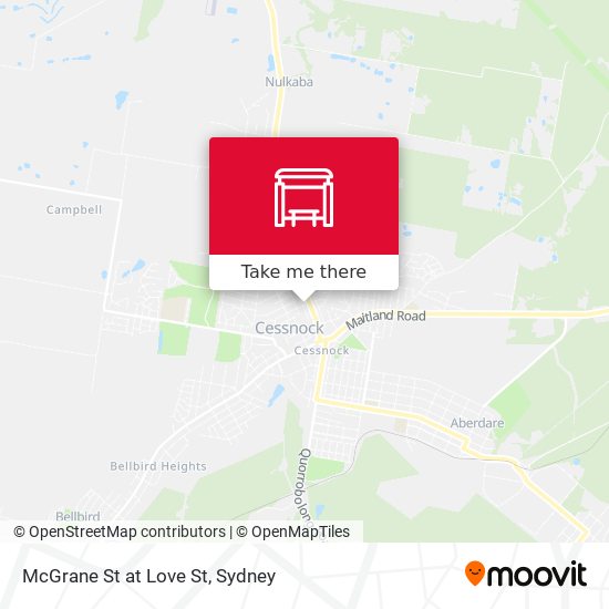 McGrane St at Love St map
