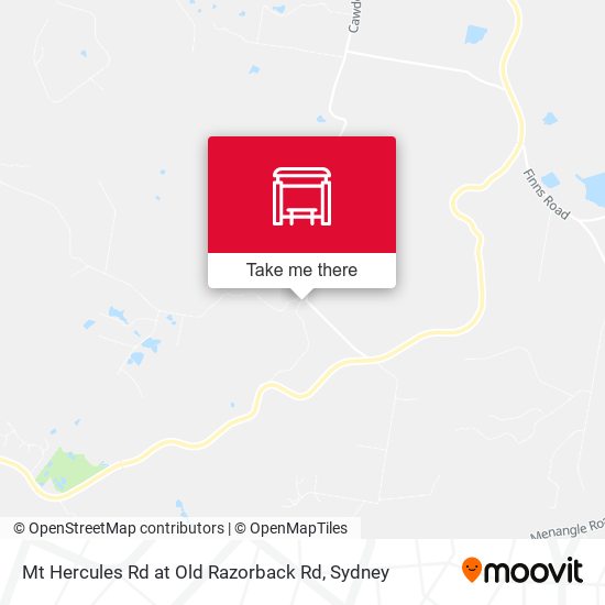 Mt Hercules Rd at Old Razorback Rd map