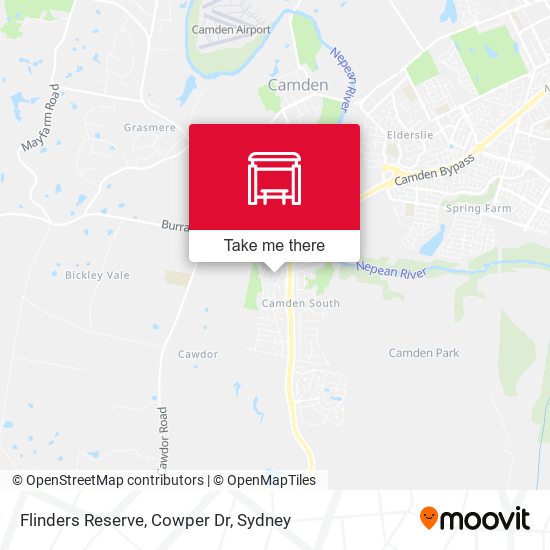 Flinders Reserve, Cowper Dr map