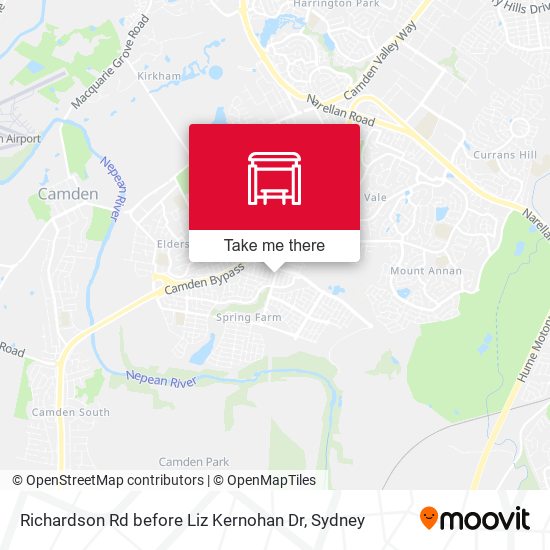 Richardson Rd before Liz Kernohan Dr map