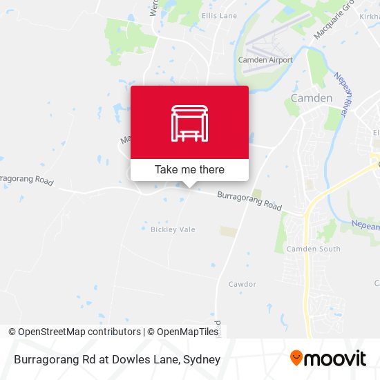 Burragorang Rd at Dowles Lane map