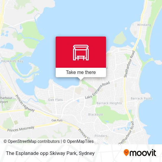 The Esplanade opp Skiway Park map